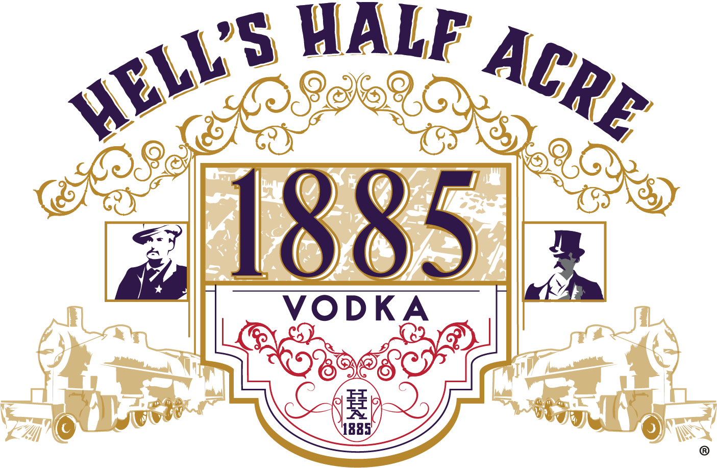 Hell's Half Acre 1885 Vodka Logo